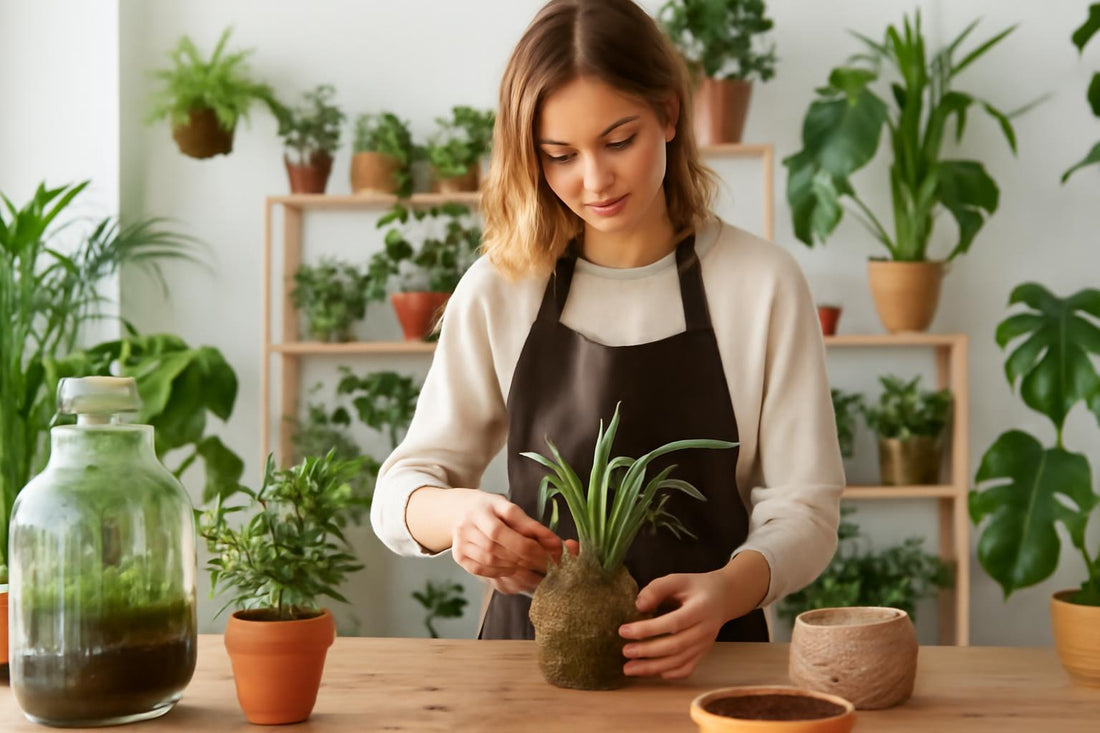 Atelier Kokedama à Boulogne-sur-Mer : Découvrez l'art japonais de la création de plantes d'intérieur.