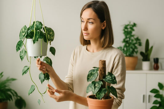 Scindapsus Pictus : Comment choisir entre tuteur et suspension pour une croissance optimale ?