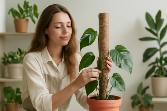 Tuteur en sphaigne pour plantes grimpantes fragiles : la solution écologique pour un jardin durable