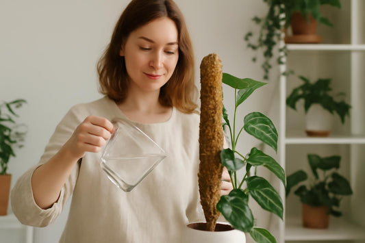 Guide pratique pour humidifier correctement la sphaigne utilisée comme tuteur pour plantes