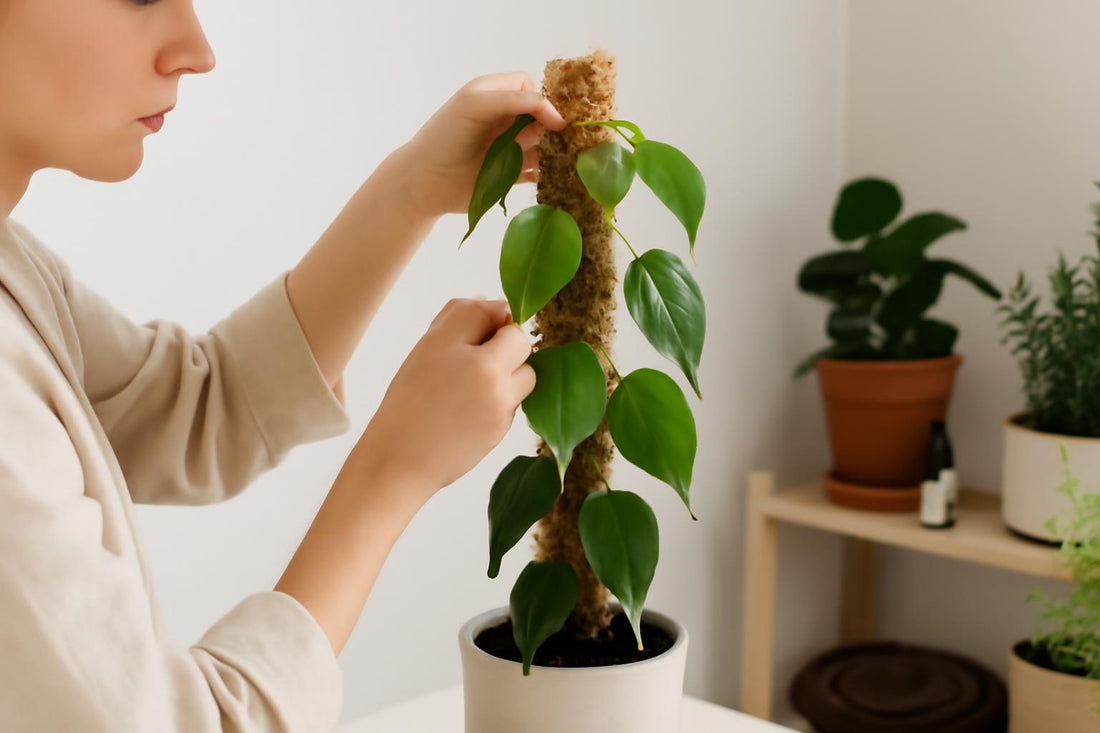 Tuteur en sphaigne : comment optimiser la croissance de votre Philodendron scandens