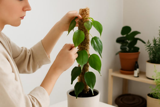 Tuteur en sphaigne : comment optimiser la croissance de votre Philodendron scandens