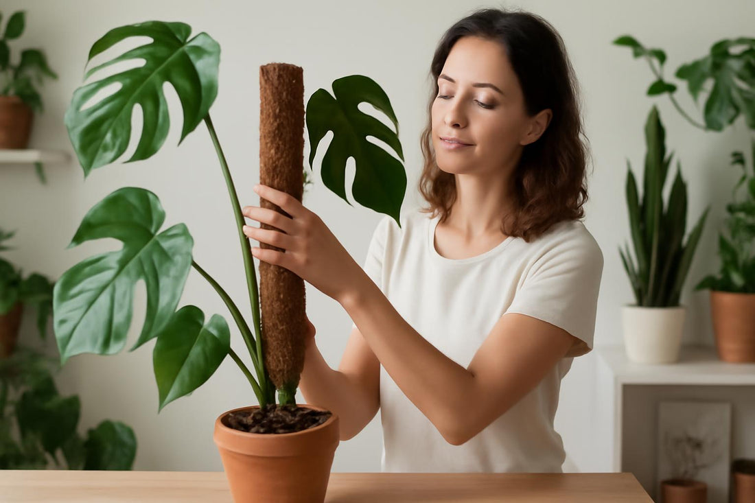 Tuteur en sphaigne : la solution écologique pour vos plantes en pot de taille moyenne