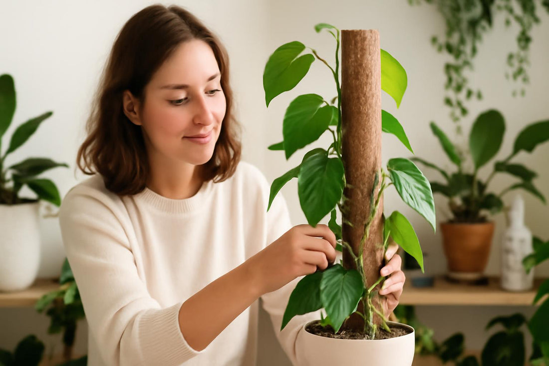 Guide complet pour utiliser un tuteur en sphaigne dans la culture verticale des plantes