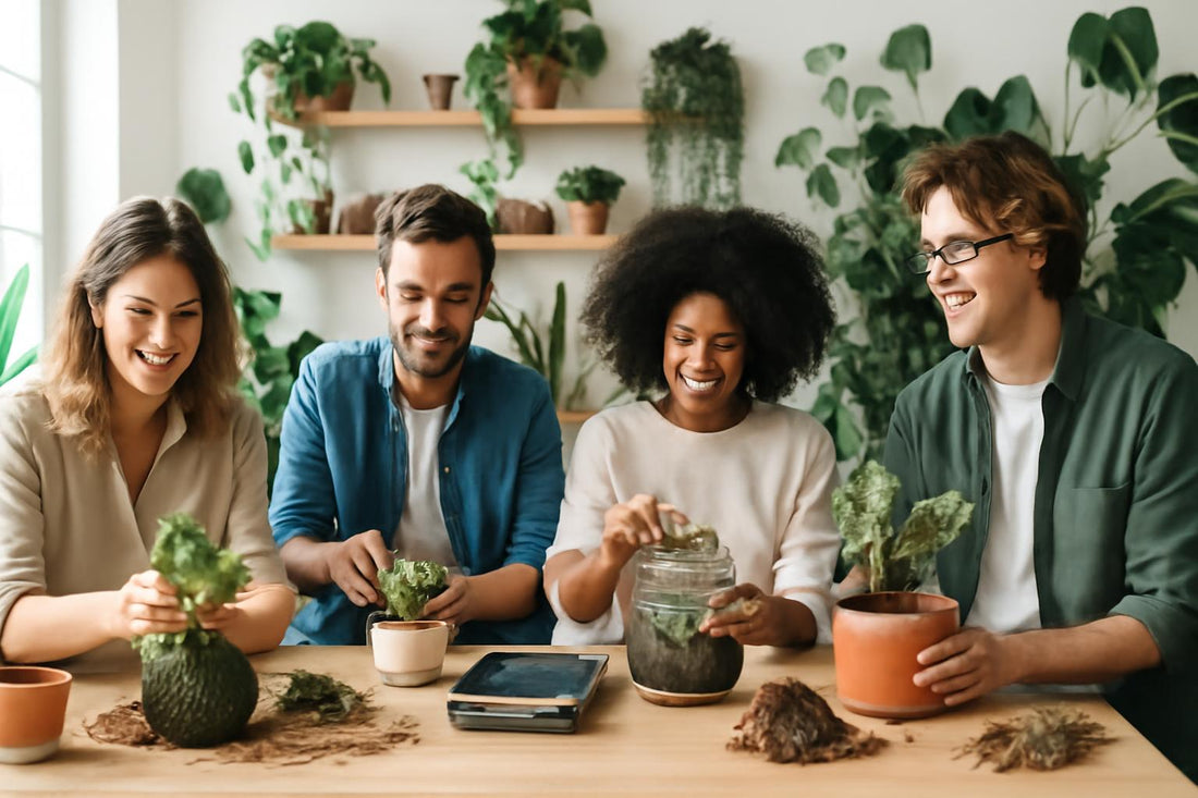 Atelier végétal collectif pour stimuler créativité et esprit d’équipe en entreprise