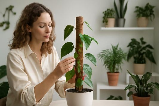 Tuteur en sphaigne pour une croissance rapide des plantes grimpantes