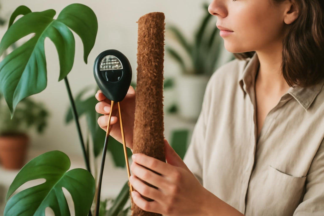 Comment vérifier l'humidité de votre tuteur en sphaigne pour des plantes en pleine santé