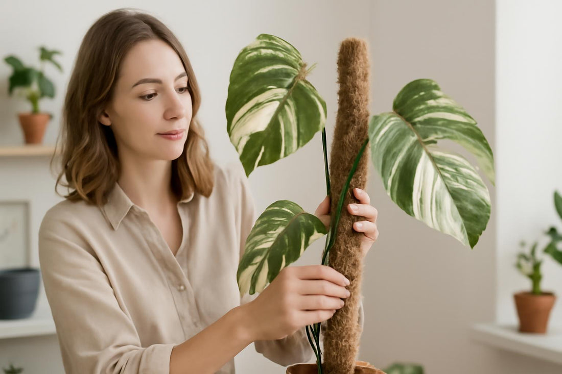 Monstera variegata : astuces essentielles pour maintenir des variegations éclatantes avec un tuteur