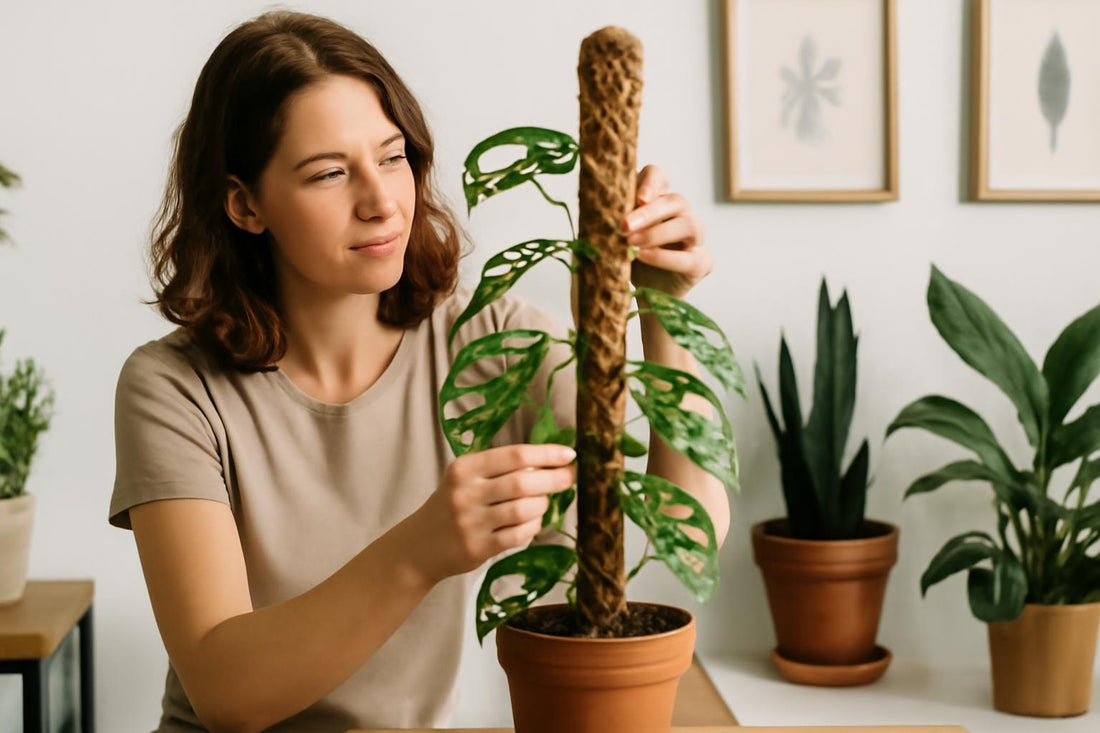 Monstera obliqua : Comment réussir l'enracinement aérien avec un tuteur en sphaigne